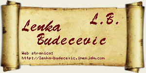 Lenka Budečević vizit kartica